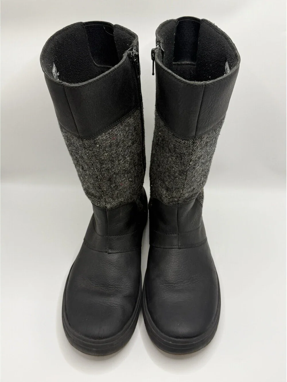Merrell Boots Women's Size 10 Black Leather Wool Blend Winter J17878
